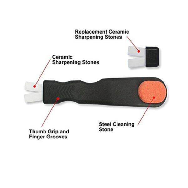 Компактный черный портативный заточник конька на конек хоккея на льде 4 кс 1 кс 1 дюйма