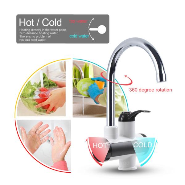 Двойного назначения 3s без танка горячий кран подогревателя ливня водопроводного крана 3000W RoHs электрический