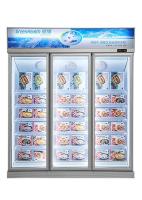 Aço inoxidável -22°C Freezer comercial vertical com 3 portas