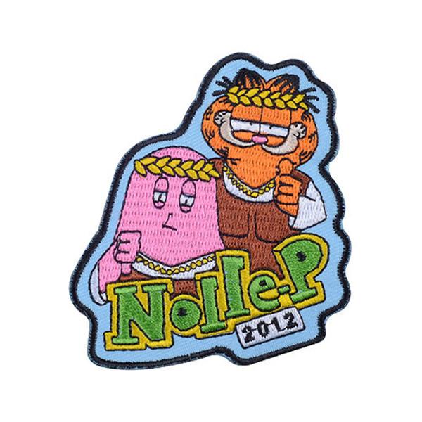 Decorative Iron On Embroidered Patches Chenille PVC Customized Logo