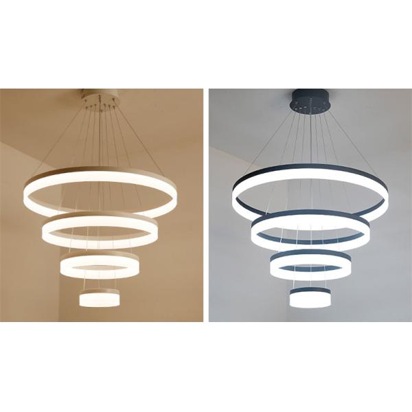 Смертной казнью через повешение черноты CCT 3000K/белых свет кольца финиша 400mm 600mm приведенный