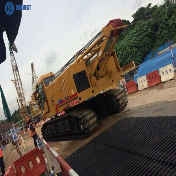 Construção do comprimento 58m 85 Ton Lattice Crawler Crane For do crescimento de  XGC85