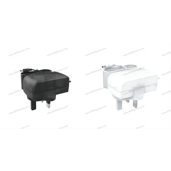 IEC/EN 60601 Certified 24W UK Plug Medical Power Supply, 12V/9V/5V/24V/36V Medical AC Adapter