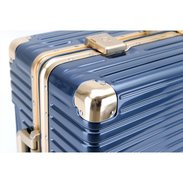 1812 Aluminum Frame Trolley Case with TSA Customs Lock Silent Universal Wheels and High-Grade Alloy Trolley Rod Travel Suitcase
