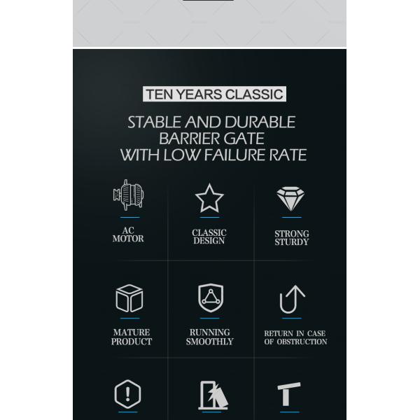 Первое поколение 220V/110V переменного тока Барьерная дверь Безопасность бум-барьер с охлаждающим вентилятором и интерфейсом светофора RS485