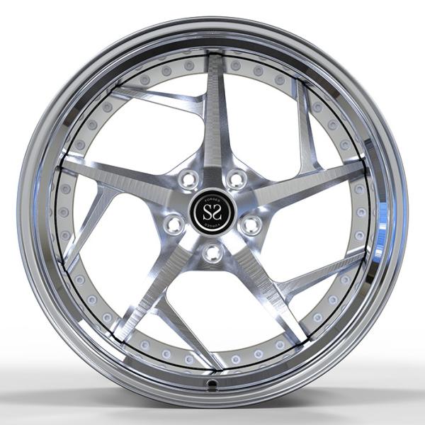 A liga polonesa desconcertada 2 partes forjou as rodas para Ferrari 458 bordas 5x108/5x114.3