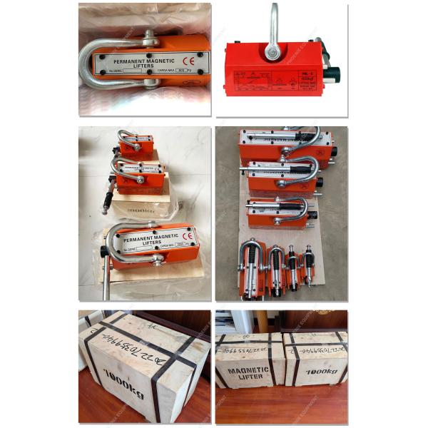 Stainless Steel Baffles Installed V Type Magnetic Lifting Equipment for Metal Pieces