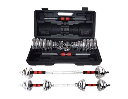 Adjustable Chrome  Dumbbell Set15kg 20kg 30kg for Man Fitness Manufacture Price