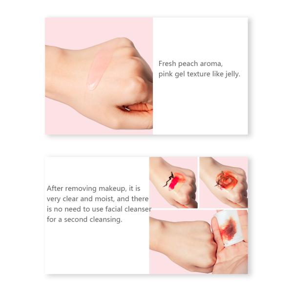 Gel Nettoyant Visage Doux pour la Peau Naturelle Marque Privée Démaquillant Quotidien - Parfum Pêche