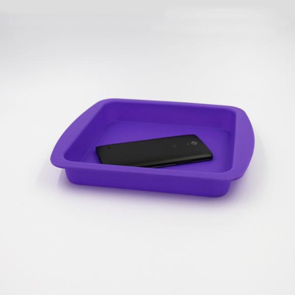 Square Durable Silicone Cake Mould Pan Anti Falling Multicolor