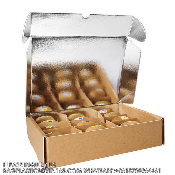 Food Grade Pizza Box Custom Folding Kraft Carton Frozen Food Packaging Box For Pizza Aluminum Foil Insulated Box