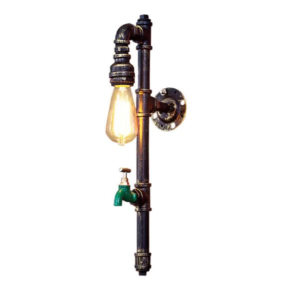 Vintage retro lamp rustic farmhouse decor water pipe wall lamp (WH-VR-06）