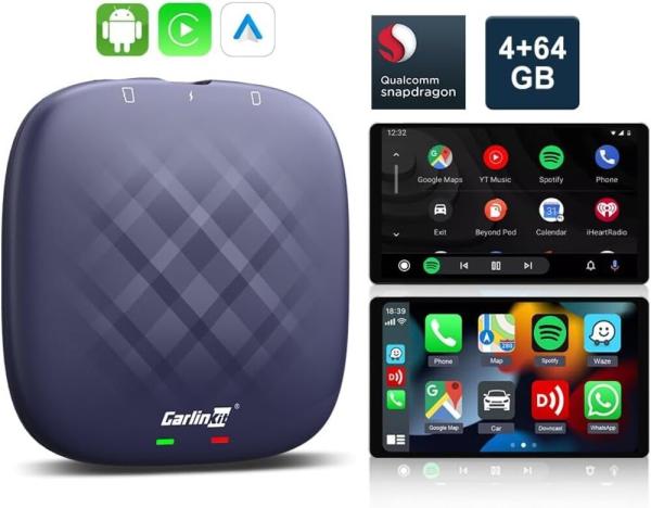 Tbox Plus Cpc200 4G + 64G Wired to Wireless Adapter Carplay Ai Box Customized Logo Carlink Car Play Tv Box