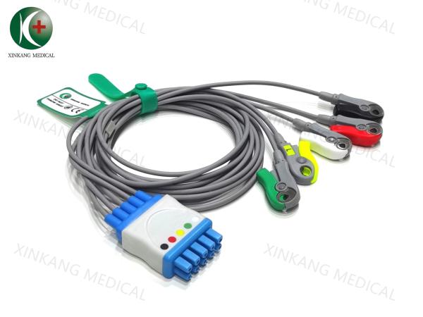 Adult ECG Electrode Cable Φ55mm for Physiotherapy Equipments