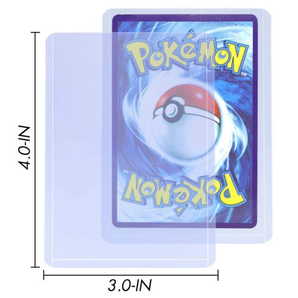 Plastic 3x4 Inch 35pt Sticker Trading Card Sleeve UV Printing