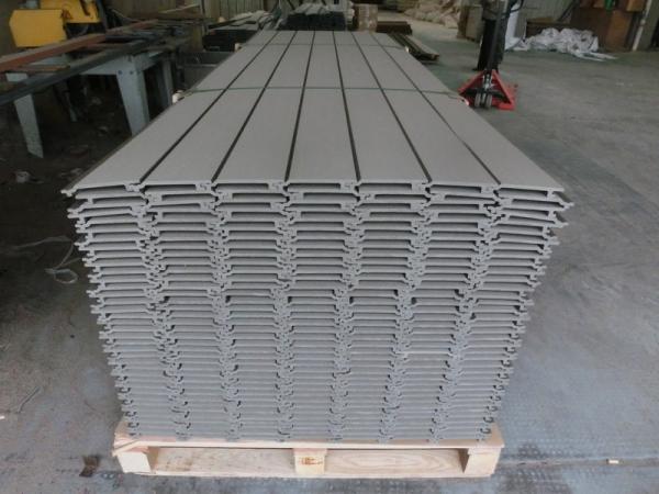 Exterior Wall Decorator WPC Wood Cladding Tiles TN-12A For Modern Outdoor Wall