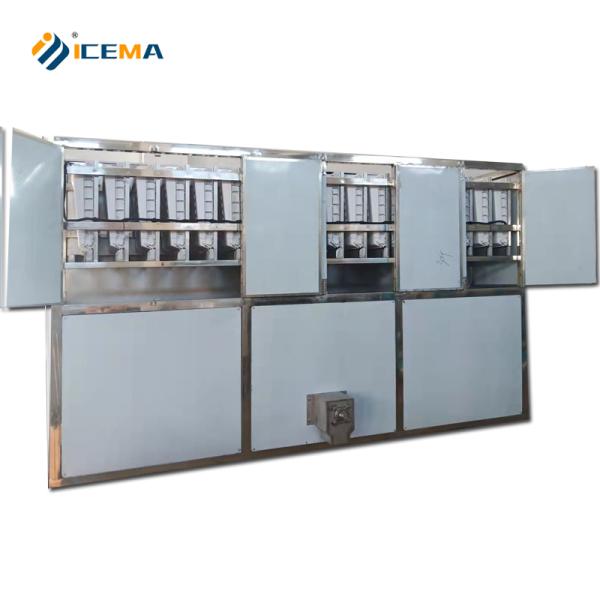 5000kg/day Industrial Ice Cube Making Machine 5ton Capacity with Shell Tube Cooling