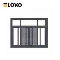 Edifício de Alumínio Metal Comercial Vidro Horizontal Deslizante