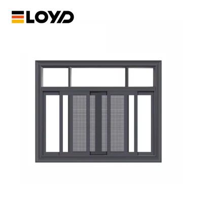 Edifício de Alumínio Metal Comercial Vidro Horizontal Deslizante