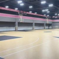 Shock Absorption SPU Wooden Texture Basketball Court Surfaces for Indoor Outdoor