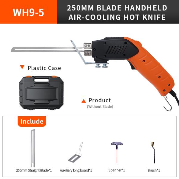 250mm Hot Wire Knife Foam Cutter Handheld Air Cooling 250W