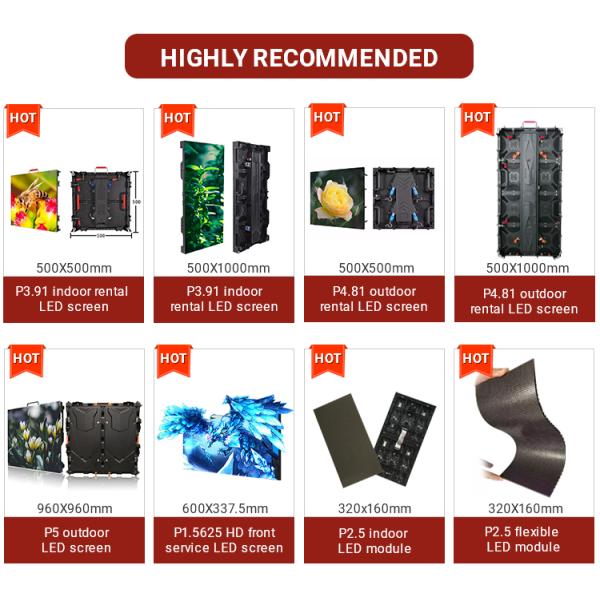 High Refresh Rate P1.25 Full Color Led Display Module with 200*150mm Size and 1.25 mm Pixel Pich.