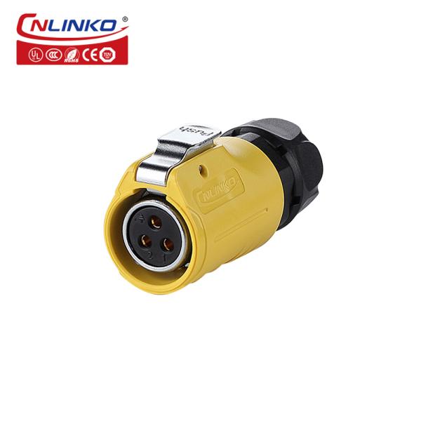 Industrial 3 Pin Plug Socket Male and Female Wire Connector Waterproof Plug and Socket DC Power Jack Electrical Cable Connector