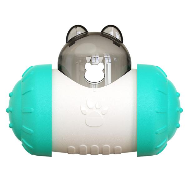 Hot Selling Non Electrified Pet Food Leaker Educational Pet Interactive Toy Swing Bear Tumbler Pet Food Spiller