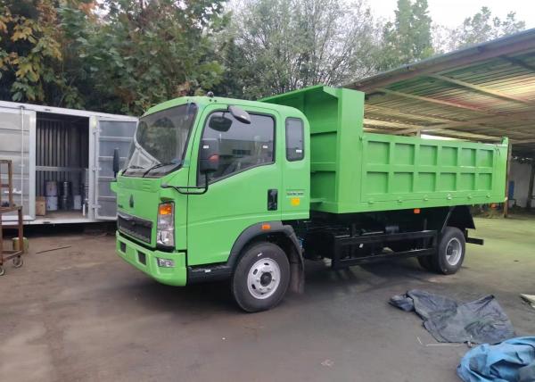 Acier de haute résistance vert de Tipper Dump Truck Howo 116hp