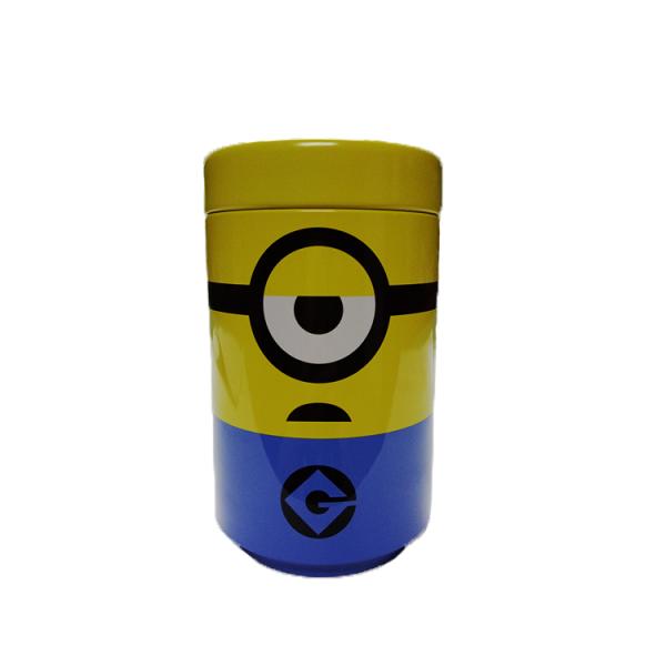 Cartoon Design Round Tin Cans , Customized Logo Coin Tin Can Recyclable