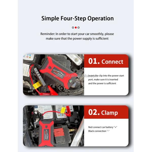 Nominal Voltage 7.68kwh/10.24kwh/12.8kwh/15.36kwh 20000mA Car Jump Starter 600A Portable Car Charger Booster Power Bank