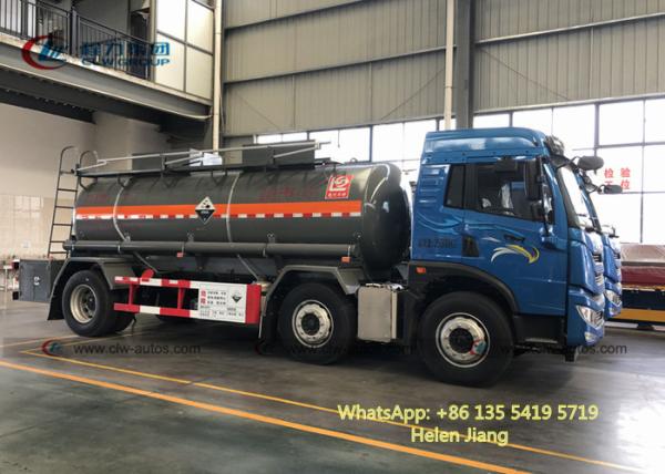 Caminhão químico líquido ácido sulfúrico do transporte de FAW 6x2 10000L RHD