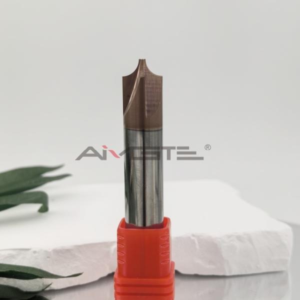 AlTiSiN Coated 4 Flute Internal Radius Milling Cutter Tool For Mold Surface Machining