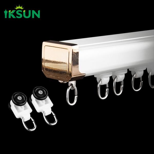 Ceiling Mounted Silent Gliss Curtain Track Aluminium Alloy 6063