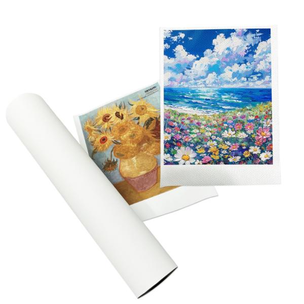 Rollo de lienzo de polialgodón mate de 380 g para impresoras de ecosolar UV de látex