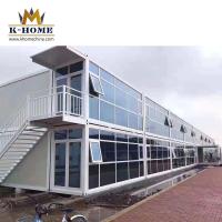 Paquet plat mobile préfabriqué logement de fonction de conteneur de 20 pi
