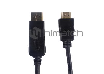 Black Plated DP 1.3 Displayport To HDMI Adapter Cable HDMI 1.4 To Displayport 1.2