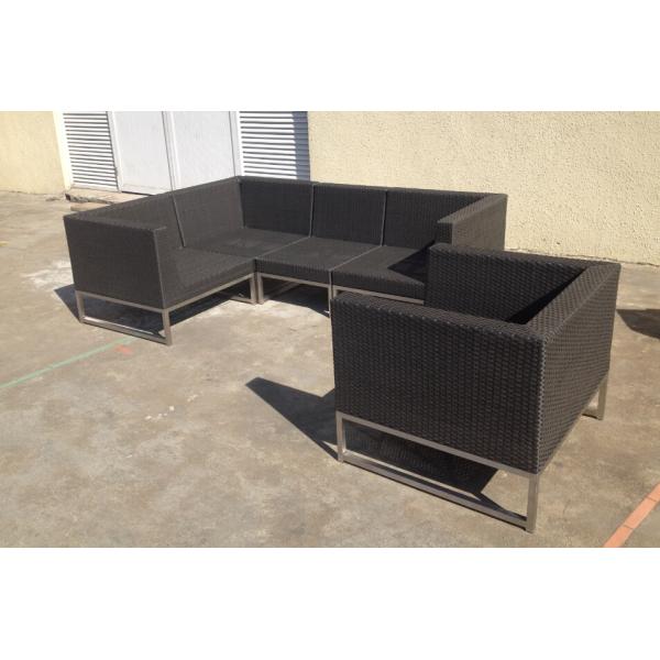 outdoor furniture rattan modular sofa stainless steel --16200