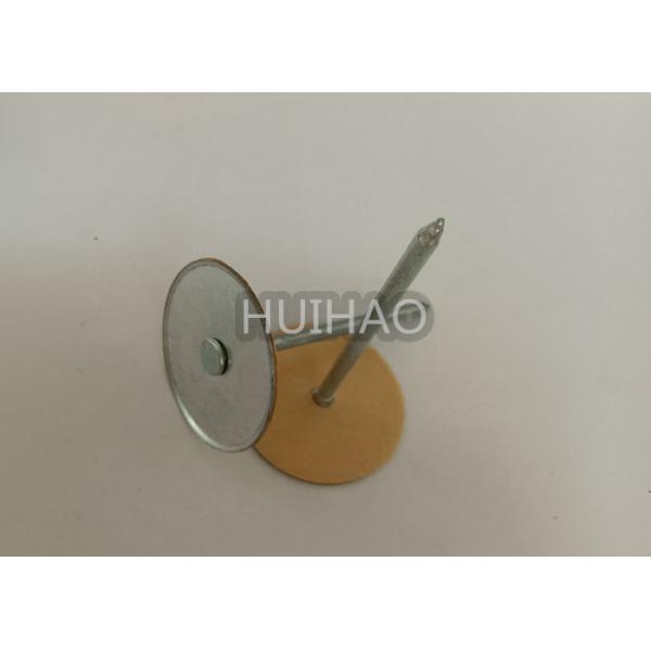 12ga Copper Plated Mild Steel Cupped Head Insulation Weld Pins For Hvac System