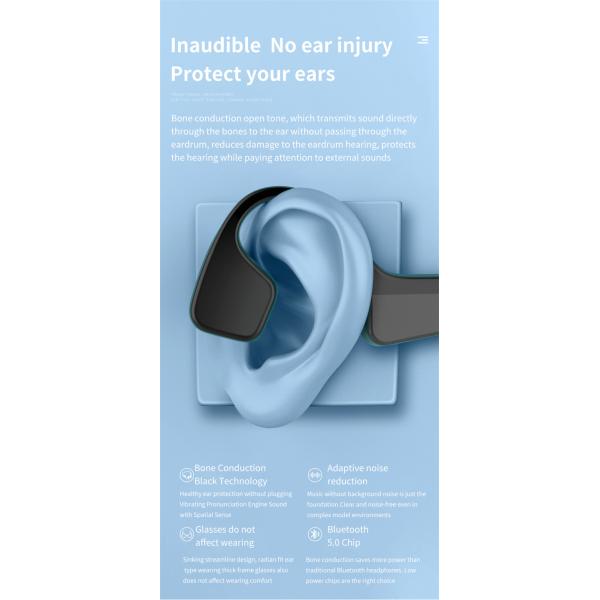 Bone Conduction 150mAH Stereo Gaming Headset