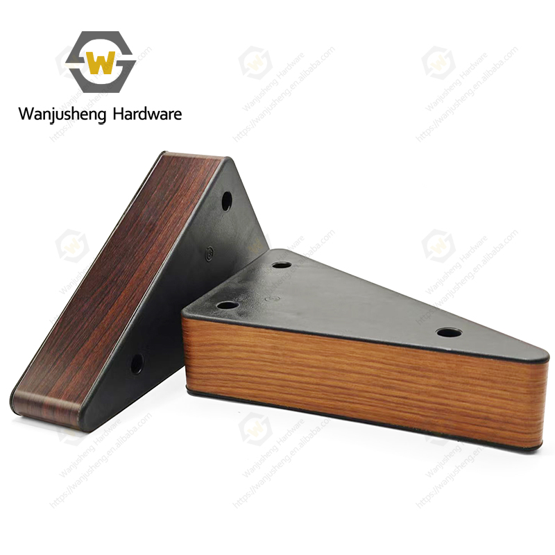 Light Luxury High Quality Wood Grain Plastic Furniture Coffee Table Sofa Cabinet Feet Belong to Furniture Accessories