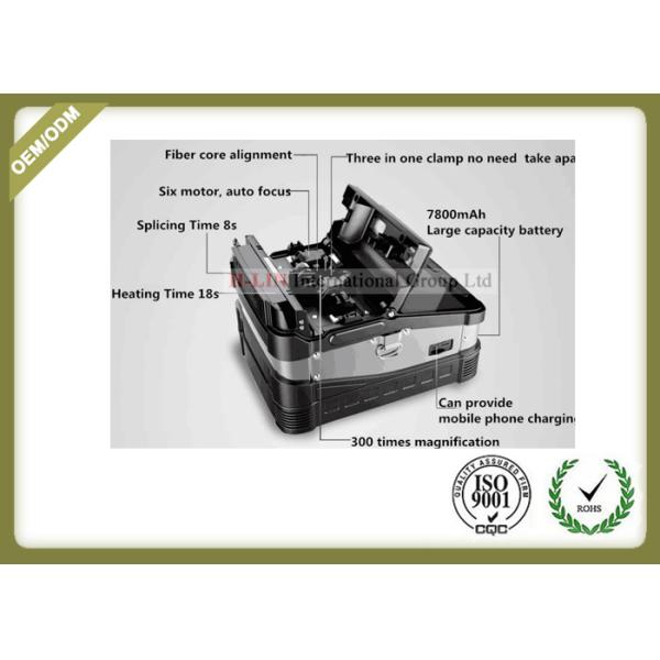 Auto Focus Fiber Optic Tools Metal Body Optical Fiber Fusion Splicer 7800mAh Capacity