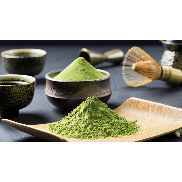 Decaffeinated Culinary Grade Organic Matcha Powder in Bulk Packaging for Baking and Smoothies