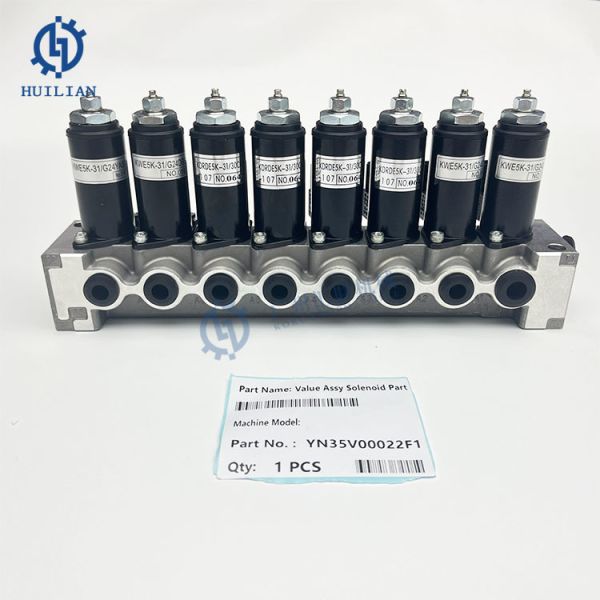High-Performance Solenoid Valve Assembly YN35V00022F1 for Kobelco Excavator SK Series
