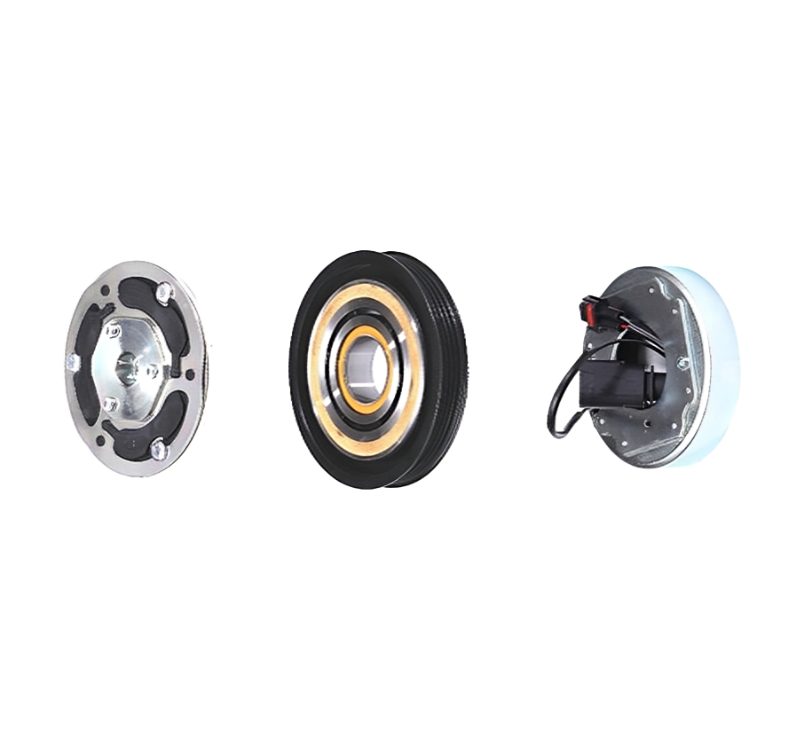 Kpl Car Air Conditioning Compressor Magnetic Clutch for Audi A6L 3.0T 12V Coil Hub Bearing Pulley