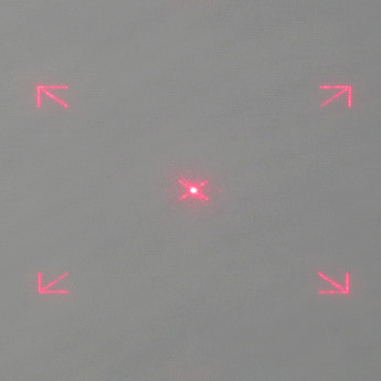 Rectangle Crossed Point Adjustable DOE Laser Module Continuous Type