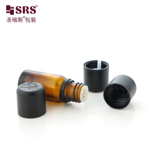 Hair Care Essence Liquid Empty Bottles With Child Proof Cap Glass Essential Oil Bottle