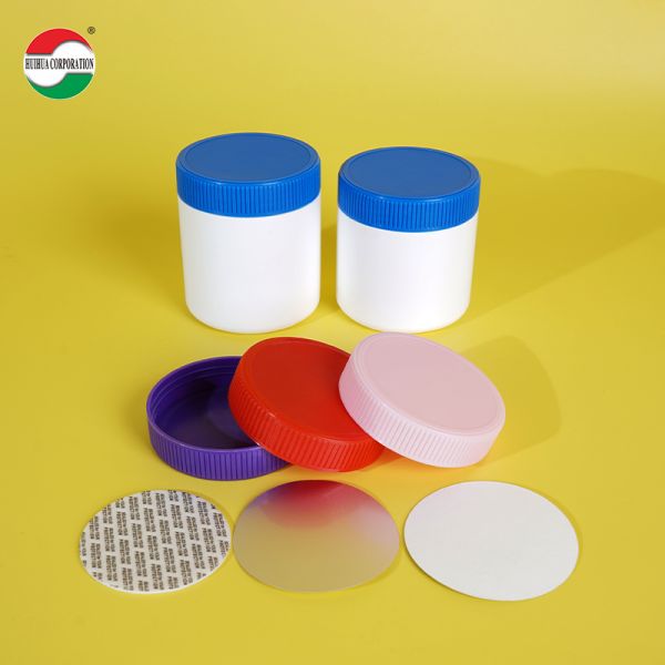 Food Grade HDPE Vitamin Health Product Bottles Colored Capsule Shape Calcium Tablets sealed Bottles