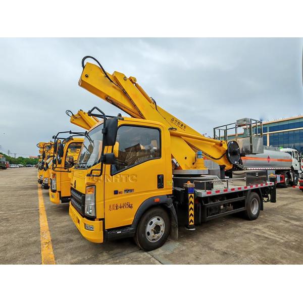 Howo 4x2 Mounted High Altitude Operation Truck Bucket Truck Aerial Working Platform Truck For Street Light Maintenance