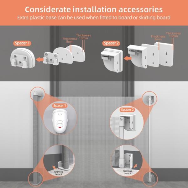 Baby Safety Gate Retractable Door Extra Wide Child Pet Safety Stairs Gate